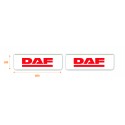 Faldilla  delantera color blanco 600x180 logo DAF rojo