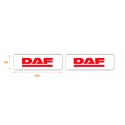 Faldilla  delantera color blanco 600x180 logo DAF rojo