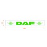 Faldilla  trasera blanca 2400x350 logo DAF verde