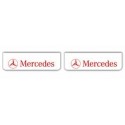 Faldilla delantera color blanco 600x180 logo MERCEDES rojo