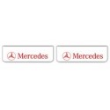 Faldilla delantera color blanco 600x180 logo MERCEDES rojo