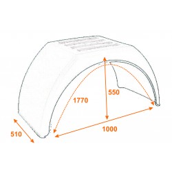 Guardabarros de base plana KD3720B