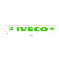 Faldilla trasera blanca 2400x350 logo IVECO verde