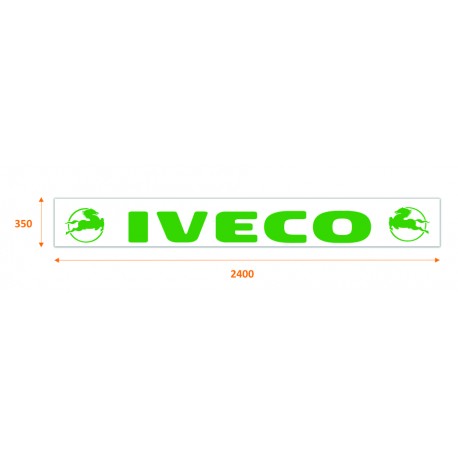 Faldilla trasera blanca 2400x350 logo IVECO verde