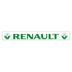 Faldilla  trasera blanca 2400x350 logo RENAULT verde