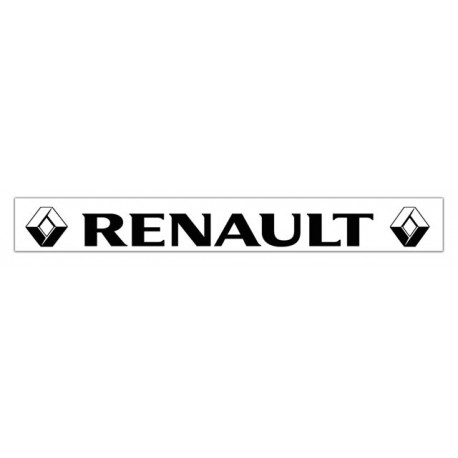 Faldilla  trasera blanca 2400x350 logo RENAULT negro
