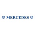 Faldilla  trasera blanca 2400x350 logo MERCEDES azul