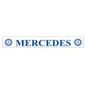 Faldilla  trasera blanca 2400x350 logo MERCEDES azul