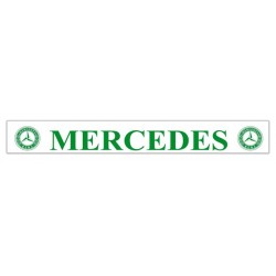 Faldilla  trasera blanca 2400x350 logo MERCEDES verde