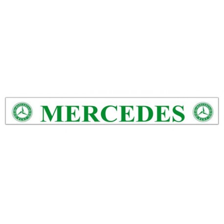 Faldilla  trasera blanca 2400x350 logo MERCEDES verde