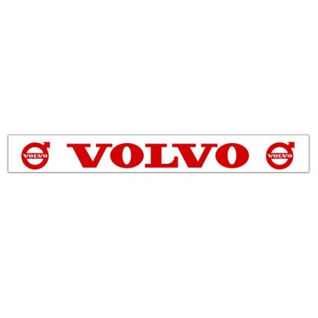 Faldilla  trasera blanca 2400x350 logo VOLVO rojo