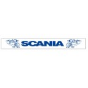 Faldilla  trasera blanca 2400x350 logo SCANIA azul