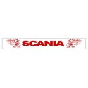 Faldilla  trasera blanca 2400x350 logo SCANIA rojo