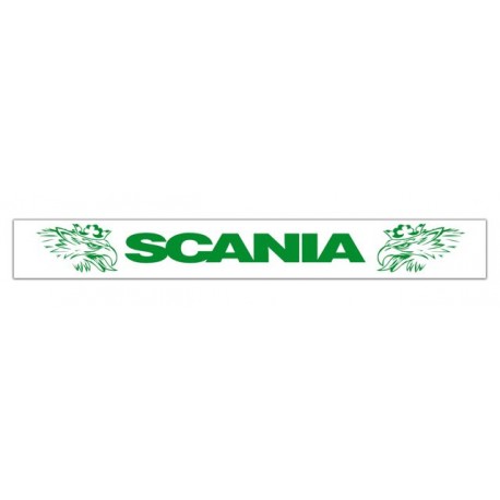 Faldilla  trasera blanca 2400x350 logo SCANIA verde