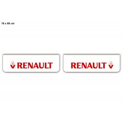 Faldilla Delantera Blanca 600*180 Renault Roja