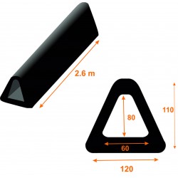 Perfil tope trasero de 120 de base KPT120